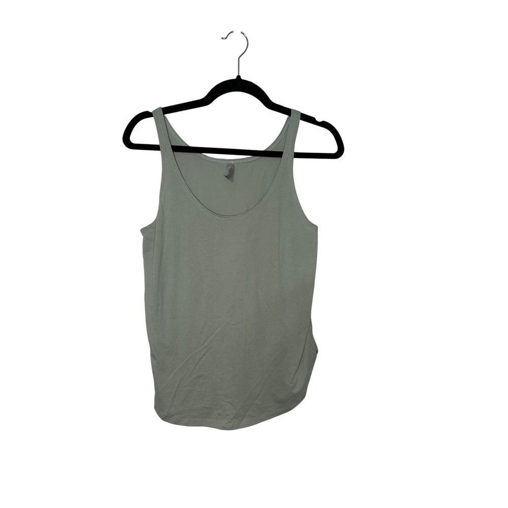 Sleeveless Tank Top Women's Casual Basic Everyday Tee‎ Shirt Green NWOT